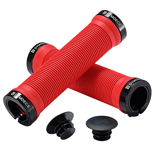 Dymoece Bike Handlebar Grips,Bicycle Handle Grip Ergonomic Design Dual Lock-On For Mountain Bike Mtb Bmx Foldable Downhill #TOP3