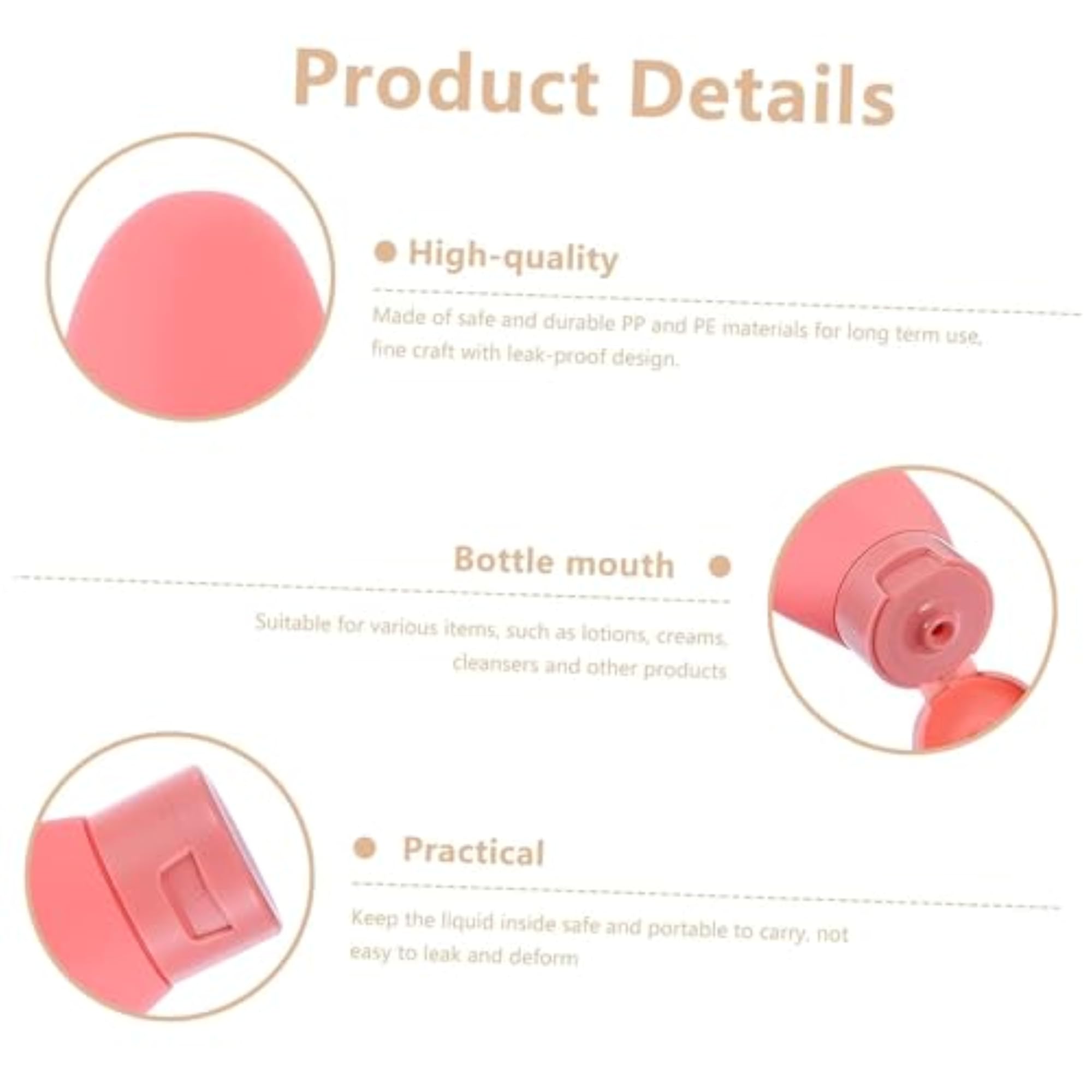 Travel Shampoo Bottle Set - (Pack of 3) Contain Capacity 60 ml