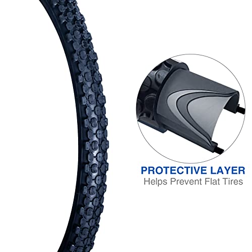 Bike Tire,26"X 2.125" Folding Bicycle Replacement Tires For Beach Cruiser Commuter Bikes -Black #TOP3