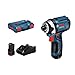 Produktbild Bosch Professional 12V System Akku Drehschlagschrauber GDR 12V-105 (inkl. 2x Akku GBA 12V 2.0Ah, Schnellladegerät GAL 12V-40, 1/2 L-BOXX-Einlage für Zubehör, 1/2 L-BOXX-Einlage, L-BOXX)