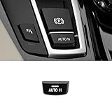 Car Handbrake Parking Brake P Button Switch Cover for BMW 5 7 F01 F02 F07 F10 F11 F18 F30 520 523 730 2009-2017 (AUTO H)