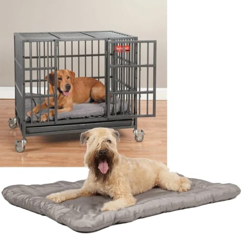Empire Cage Crate Mat Beds Chew Resistant Heavy Duty Dog Durable Double Stitch Design (Large)