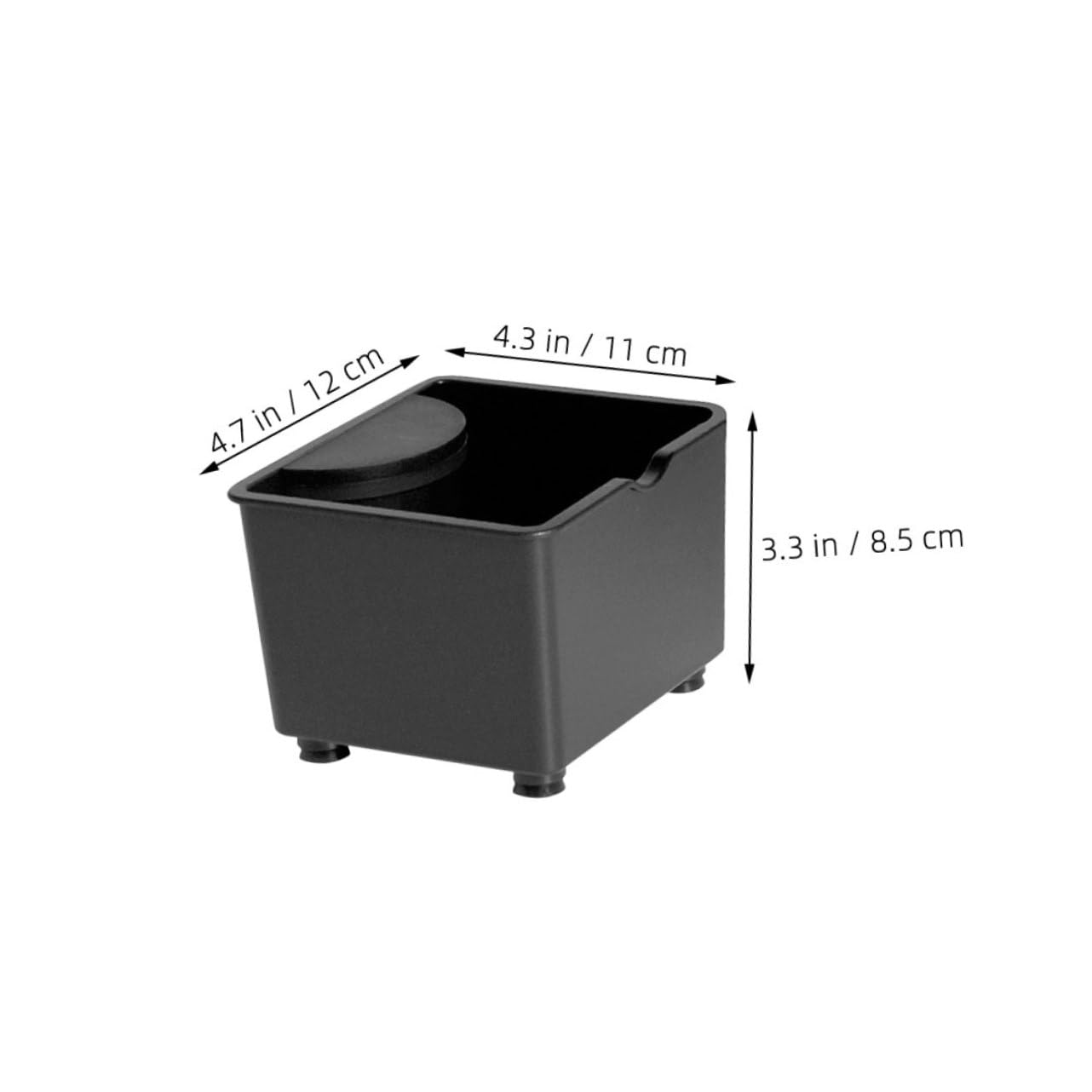 FUNOMOCYA Espresso Coffee Grounds Container Mini Dump Bucket for Easy Disposal Space Saving Design for Use Prevents Clogs and Effortless Cleaning