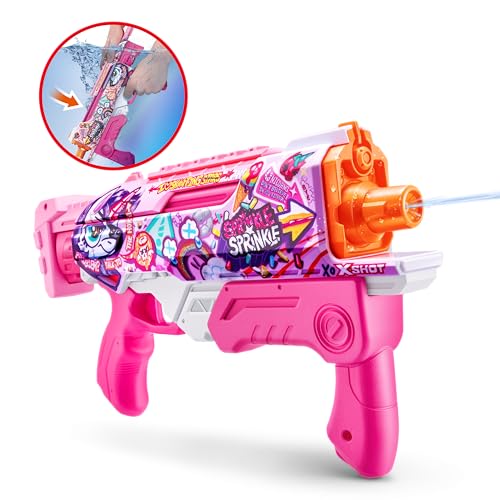 XSHOT Fast-Fill Skins Pink Hyperload (2 Pack) by ZURU, Watergun, Water Blaster Toys, 2 Blasters Total, Fills with Water in just 1 Second! by XSHOT - Image 2