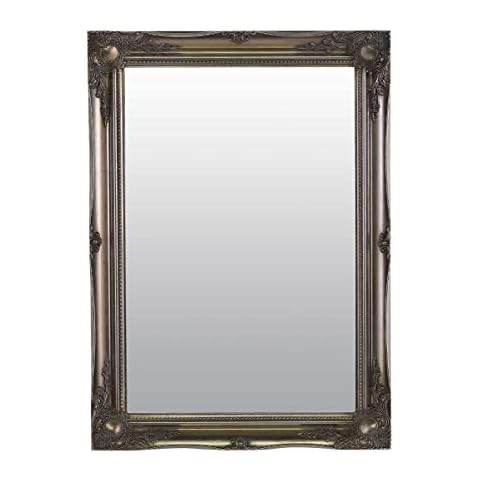 Large Silver Antique Ornate Wall Mirror Cover