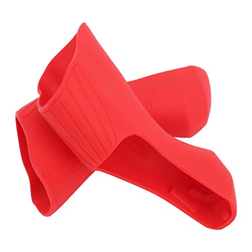 Cubierta de Palanca de Freno de de Bicicleta Capucha de Palanca de Palanca de Silicona Flexible para R7000 R8000, Diseño Elegante, 1 par, para Ciclistas de Carretera, aprox. 53g (BLACK) (rojo)