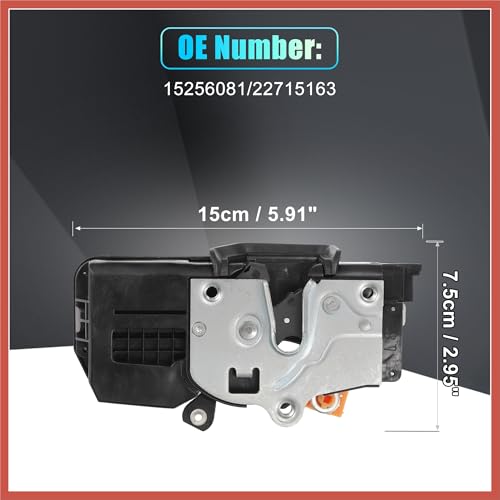 Image of ACROPIX Replacement Rear Liftgate Door Lock Actuator for Pontiac Torrent 2006 for Chevrolet Equinox 2005-2006 Tailgate Latch Assembly No.15256081 /22715163 Black Car Parts