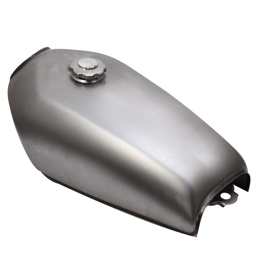 Protección Depósito ​Moto 9L 2.4 Gal Motocicleta Sin Pintar Fuel Oil Tank Cafe Racer Vintage Con Tapa Para CG125