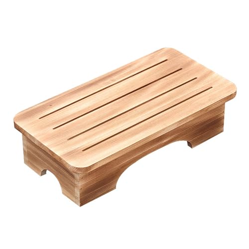 LEIQI Solid Wood Step Stool Natural Aesthetic for Home Use Multipurpose Footrest Compact Furniture Living Room Essential