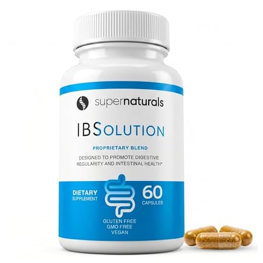 IBSolution - All-Natural Supplement to Support Digestive Health, Gas, Bloating, Diarrhea and Constipation - Made in USA - Bowel Relief Capsules - Non-GMO, Gluten Free, & Vegan (60 Capsules)