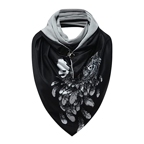 Satin Scarf For Hair Wrap Scarves Fashion Shawls Warm Soft Button Women Casual Printing Scarf Womens Shawl Wrap #TOP21