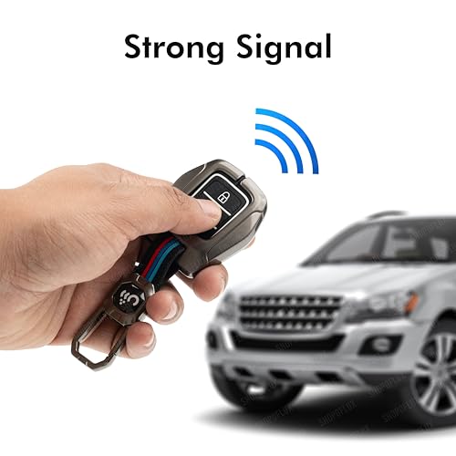 Image of SHOPOFLUX Metal Key Cover Compatible for Honda City | BRV | WRV | CRV | Jazz | Amaze 2 Button Key