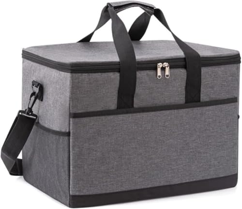 KIEHUA クーラーボックス 保冷 大容量 保冷保温 防水 耐摩耗 保冷バッグ 水漏れ防止 折りたたみ 軽量 3色展開 手提げ・斜め掛け兼用 アウトドアキャンプ・釣り・バーベキュー・ピクニック・スポーツ観戦・お花見・部活・買い物などに最適です。(35L/