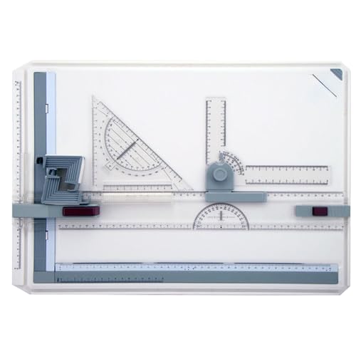 Tablero de dibujo ajustable A3 con movimiento paralelo, ideal para arte y manualidades para ingenieros, artistas y arquitectos, perfecto para dibujo de precisión y proyectos creativos