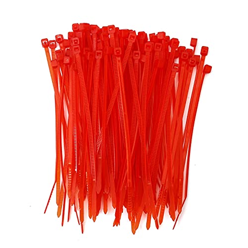 Image of Electronic Spices Cable Tie | 2.5x150mm | Heaener Organizer Tie | Self Locking Nylon Teeth Grip Heavy Duty Strong Zip Wire Fast (500, Red)