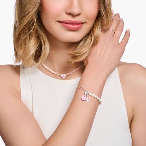 Charm de corazón Thomas Sabo plata 925 con mosquetón seguro anticaída para pulsera 3