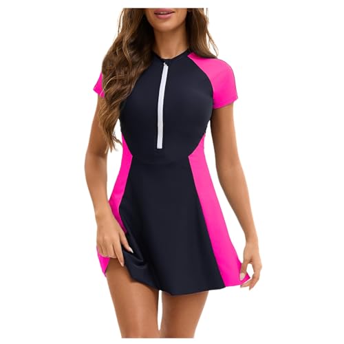 Maillot de bain skinny femme manches courtes pour silhouette galbée