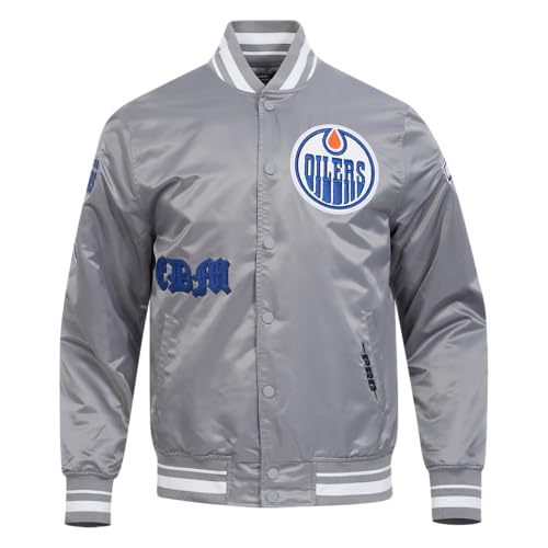 Image of Pro Standard Mens NHL Old English Satin Jacket