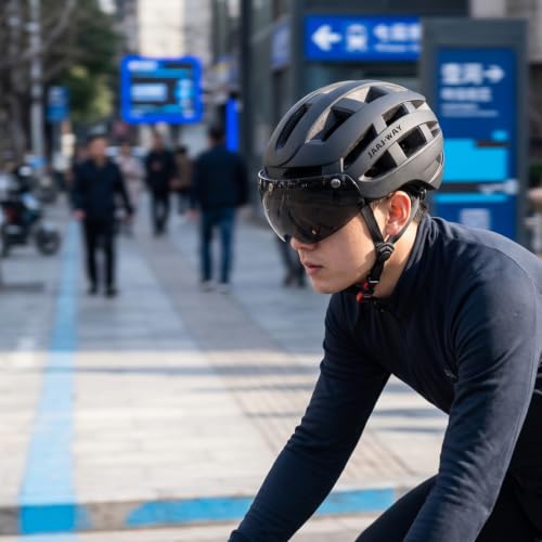 Casco con visera aerodinámico kowaku ligero con pantalla protectora 4