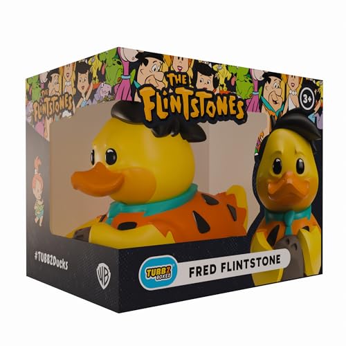 TUBBZ Edizione Scatola: Flintstones – Fred Flintstone Anatra Cosplay da Collezione in Vinile – Prodotto Ufficiale per i Fan di Flintstones