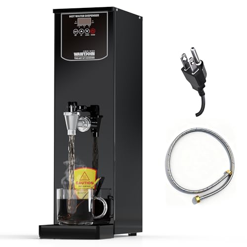 WantJoin Hot Water Dispenser Commercial - 35L(9.2 GAL)/Hour Automatic Water Boiler Step-Heating Electric Countertop Water Dispenser Temperature Control Max 212°F for Boba Tea Coffee Shop Office