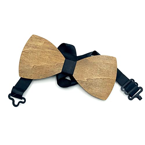 [ Papillon Uomo ] I papillon in legno sono creati con materiale di qualità, pratici e comodi da indossare. Il cinturino in raso è disponibile nei colori rosso, nero e blu ed è di misura regolabile.