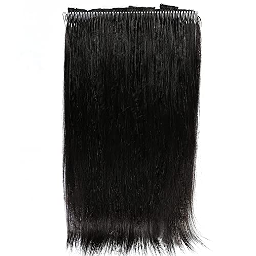Image of Women Hair Extension Long Wavy Natural Black 20 Inches Hairpiece With Double Weft Clip In Extensions 5 BB Clip /Hair Extension for Women Party /Halloween /Christmas