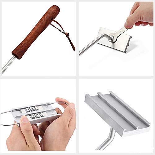 Hierro de marcado BBQ con letras intercambiables para carne miniatura 3