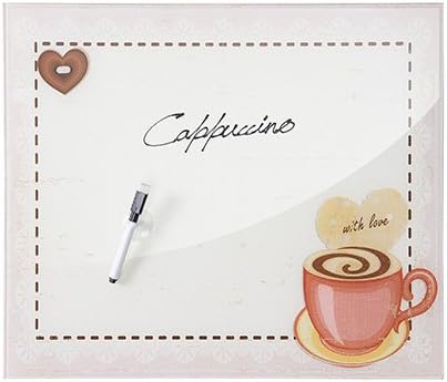 MONTEMAGGI Wall Printed Mirror Glass Notes Messages Whiteboard Marker Coffee Whit Love
