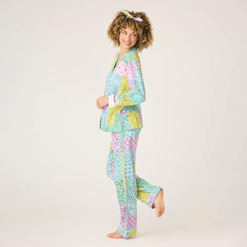 PJ Salvage Women's Flannel Pajama Set with Headband3