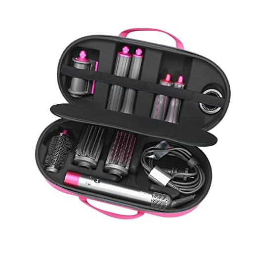 RLSOCO hårt fodral för Dyson Airwrap komplett styler och tillbehör (Rosa)