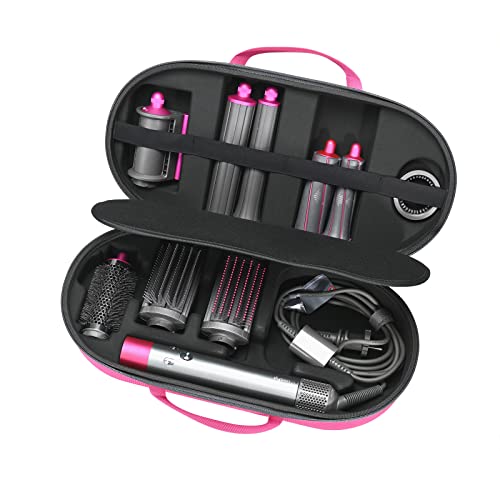 RLSOCO Travel Case for Dyson Airwrap Complete Long/Complete Styler HS08 HS05 HS01,NOT for Dyson Airwrap i.d. - Fits 4pcs Long Barrels or Short Barrels - Pink (Case Only,Hair Styler is not Included) by RLSOCO - Used condition - US$31.99