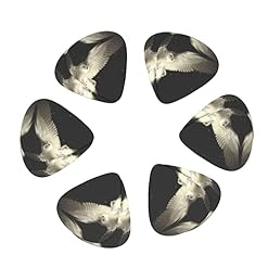 Ensemble de 12 médiators de guitare White Owl pour guitare acoustique, guitare électrique, contrebasse, ukulélé - Les Beatles, Paul McCartney, John Lennon, RIngo Starr, George Harrison Ensemble de 12 médiators de guitare White Owl pour guitare acoustique, guitare électrique, contrebasse, ukulélé – Image 2