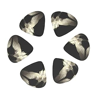 Ensemble de 12 médiators de guitare White Owl pour guitare acoustique, guitare électrique, contrebasse, ukulélé - Les Beatles, Paul McCartney, John Lennon, RIngo Starr, George Harrison Ensemble de 12 médiators de guitare White Owl pour guitare acoustique, guitare électrique, contrebasse, ukulélé – Image 2