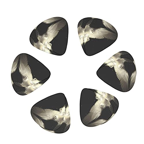Ensemble de 12 médiators de guitare White Owl pour guitare acoustique, guitare électrique, contrebasse, ukulélé - Les Beatles, Paul McCartney, John Lennon, RIngo Starr, George Harrison Ensemble de 12 médiators de guitare White Owl pour guitare acoustique, guitare électrique, contrebasse, ukulélé – Image 3