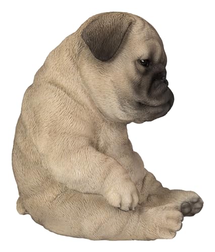 Estatua de cachorro Pug durmiendo HI-LINE miniatura 2