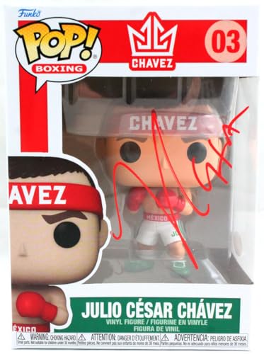 Julio Cesar Chavez Autographed Funko Pop Figurine #03- JSA W *Red