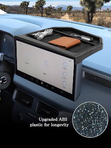 Image of CDEFG for 2026 Ford Maverick Dashboard Storage Tray - Behind Screen Organizer Box 13.2-Inch Screen Dash Tray for 2025 2026 Ford Maverick Truck Accessories