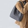 sharllen Gewebte Tasche für Damen, Veganes Leder Tote Bag Tragetasche Geflochtene Shopper Tasche Umhängetasche Große Kapazität Handtasche mit Geldbörse #1