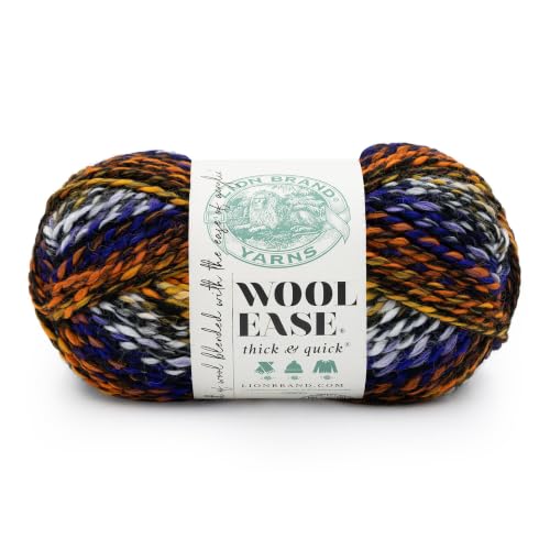 Image of Lion Brand Yarn, Wool-Ease Thick & Quick, Hallow Grove, Multicolor, 1 Pack