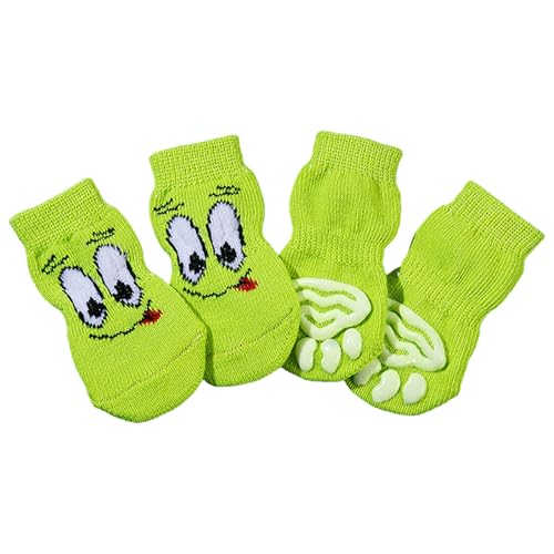 4lots Lovely Green Eyes Pattern Socks Fashion Socks Cold Weather Socks for Protecting Paws in Cold Weather