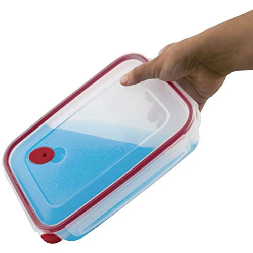 Sterilite 03426604 16.0 Cup Bpa Free Rectangle Ultraseal Food Storage Container, For Meal Prep, Leftovers, Or Work Lunch, Dishwasher Safe, Red, 8 Pack #TOP3