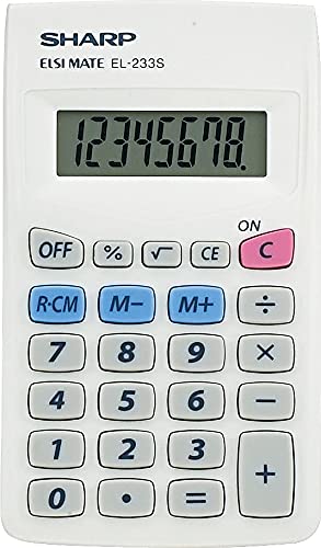Amazon.co.jp: Sharp EL233SB EL233SB ポケット電卓 8桁 LCD : 文房具
