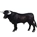 FLORMOON Toro Nero Figurine Realistico Giocattolo Toro Figura Animale Giocattoli educativi precoci Progetto di scienze Natale Regalo di Compleanno per Bambini