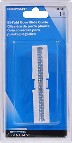 Hardware Essentials 851651 Hillman 852749-Aluminum Kick Plate-Antique Brass Finish8 x 34" Bi-Fold Sliding Door Guide, 8 x 34 - Thumbnail 2