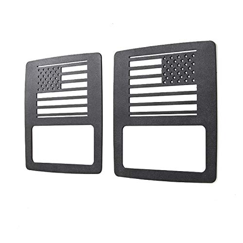 Kmfcdae For Jeep Jl Tail Light Covers Us Flag Taillight Cover Trim Rear Lamp Guard Protector For Jeep Wrangler Jl & Unlimited Sport (1 Pair) #TOP1