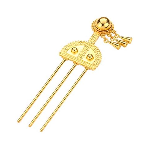 Ethiopian Gold Color Hairpin Hair Piece Africa Hair Pin Eritrea Hair Sticks Habasha Hair Pcs Jewelry Cover