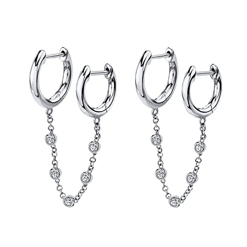 Boucles d'oreilles créoles plaquées or hypoallergéniques en argent pour oreilles sensibles