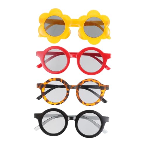 4pcs and Girls Sunglasses Light Protection for Party Props and Dance Events