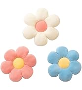CANGHI Flower Pillow Set 3 Pcs Flower Shaped Throw Pillow 15.7'' Cute Daisy Flower Pillow Flower ...